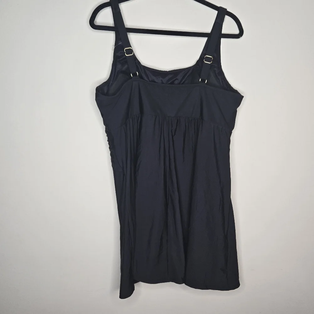LANDS END NWT Adjustable Strap Swim Dress